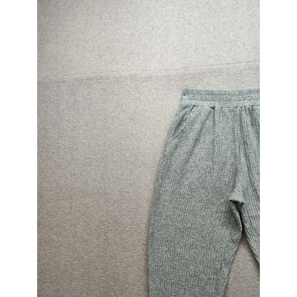 SO Women Athletic Pant S Gray Elastic Waist Pull On Ankle Pockets Drawstring Leg